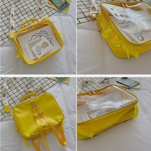 PVC,PU Shoulder Bag Transparent Crossbody Bag Practical Jelly Bag - Picture 4 of 19