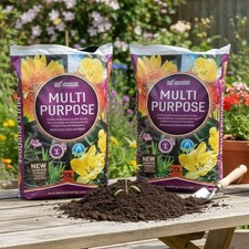 Multi Purpose Compost 2 x 20L Potting Soil Garden Beds Borders Pots Baskets