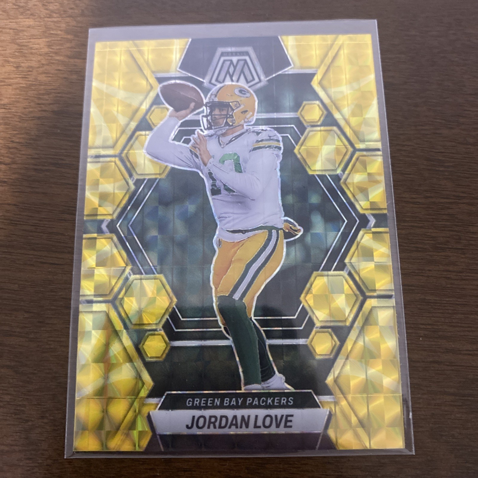 Jordan Love 2023 Mosaic - Reactive Yellow Mosaic Prizm #83 Green Bay Packers