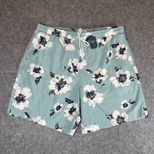 NWT Abercrombie and Fitch 7 Stretch Floral Print Swim Trunks Size L Mesh Lined