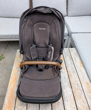 Nuna Chair Seat Unit for Nuna Triv Pushchair, Brown with Canopy & Rain Cover