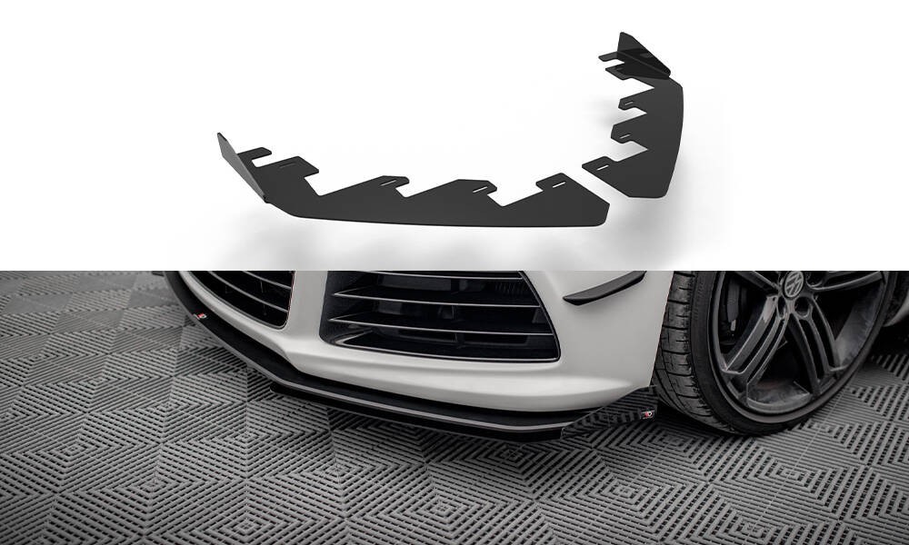 Flaps Avant Maxton pour Scirocco R Mk3 : Rénovez le Style de votre Pare-chocs