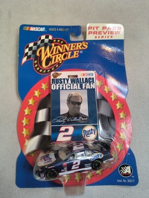 2002 Winners Circle Pit Pass Preview Series 1/64 Rusty Wallace #2 Rusty