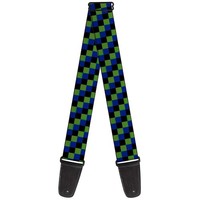 Guitar Strap - Checker Trio Green/Black/Blue (Us Import) ACC NEU