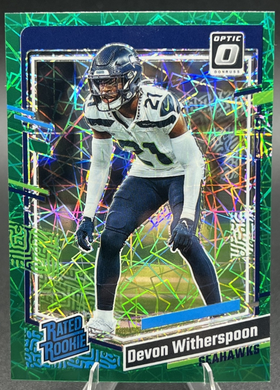 2023 Panini Donruss Optic - Rated Rookie Devon Witherspoon #292 Green Velocity 