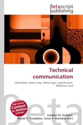 Technical communication Lambert M. Surhone (u. a.) Taschenbuch Englisch