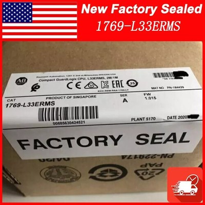 NEW PLC AB 1769-L33ERMS /A Compact GuardLogix CPU 5370 Controller AB 1769L33ERMS