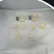 10 Pc Bundle Dollhouse Miniatures Barbie Size Teacups Cups Saucers Set J2E