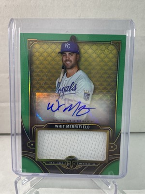 2022 Topps Triple Threads Jumbo Auto Relic Whit Merrifield #ASJR-WM Green /50