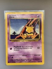 abra 1995 pokemon card Sabrina's 1st Edition defender is now Paralyzed. Vintage Common - Set/4 Abra