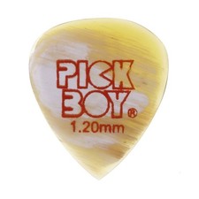 Pickboy PBCFDP120 Hand-Shaped Guitar Picks, Natural Horn, Teardrop, 1 Pick