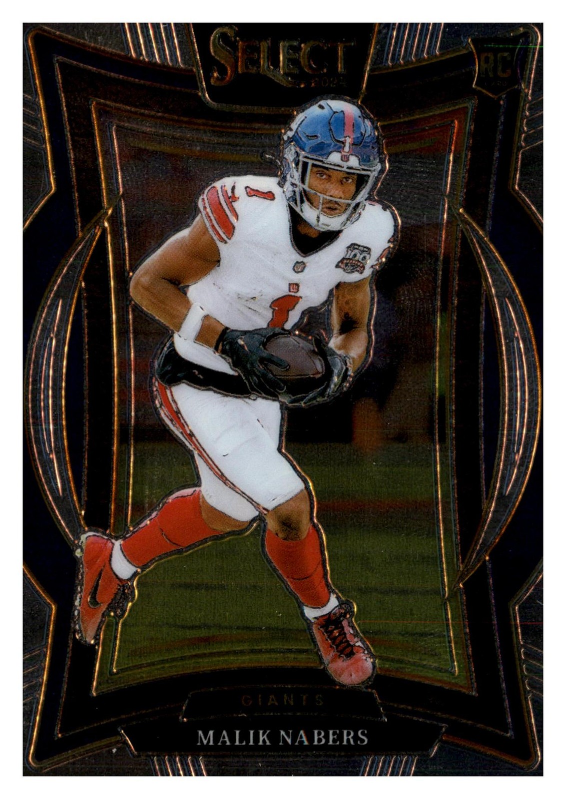 2024 Panini Select #29 Malik Nabers Silver Prizm Die Cut