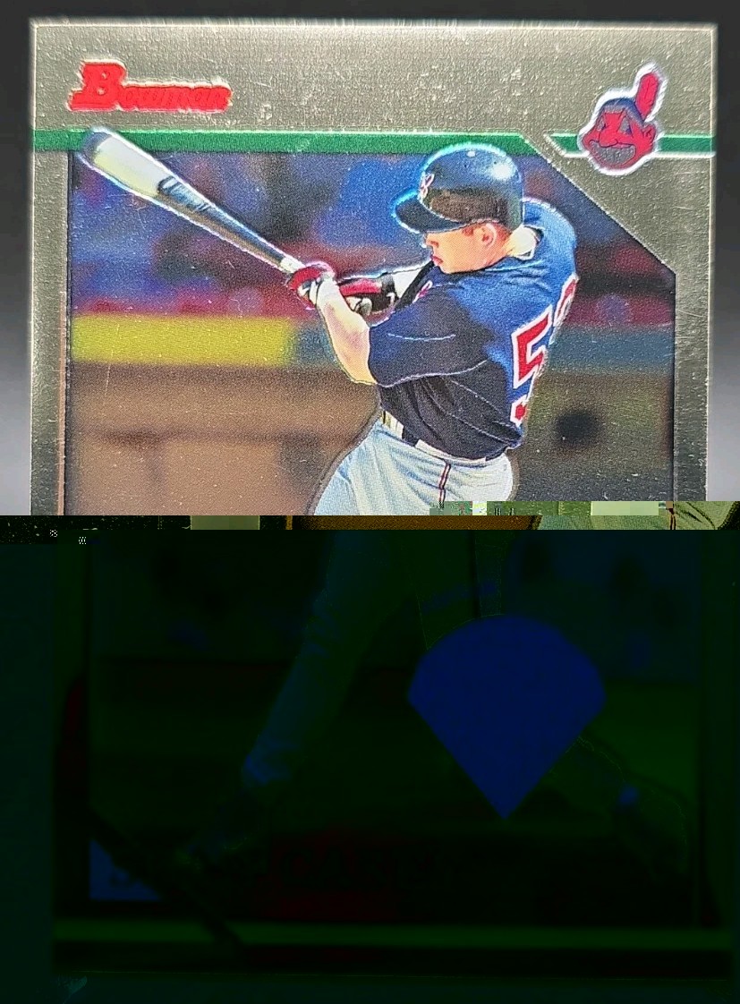 Sean Casey 2001 Bowman Chrome Rookie Reprints Relics #3 MEM Cleveland Indians