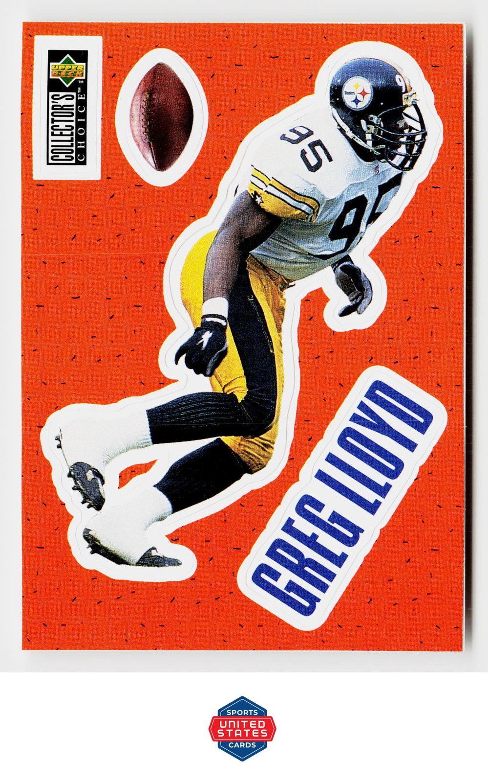 1996 Collector's Choice #S13 Greg Lloyd Play Action Stick-Ums