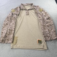 USMC FROG FR Combat Shirt Mens Small Regular Brown Camo Desert MARPAT