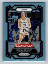 2024 Prizm Monopoly WNBA Maddy Siegrist #59 Light Blue /199 Dallas Wings