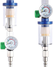 Pressure Regulator G1/4in Air Filter Oil Water Separator Gauge Spray Gun