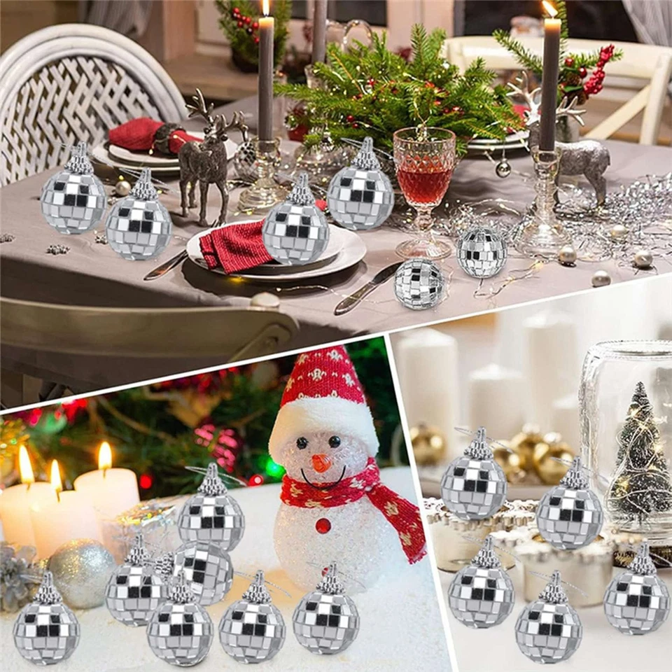 30 StüCk Discokugeln, Silberfarben, zum AufhäNgen, , Discokugeln, Or3842 - Bild 4 von 4