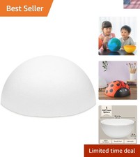 White Half Sphere Foam Ball - 12x12x6 in for Versatile DIY Crafts  Arrangements