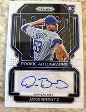 2022 Prizm - Jake Brentz #RA-BZ White Prizm 24/50 (RC/AU) Kansas City Royals