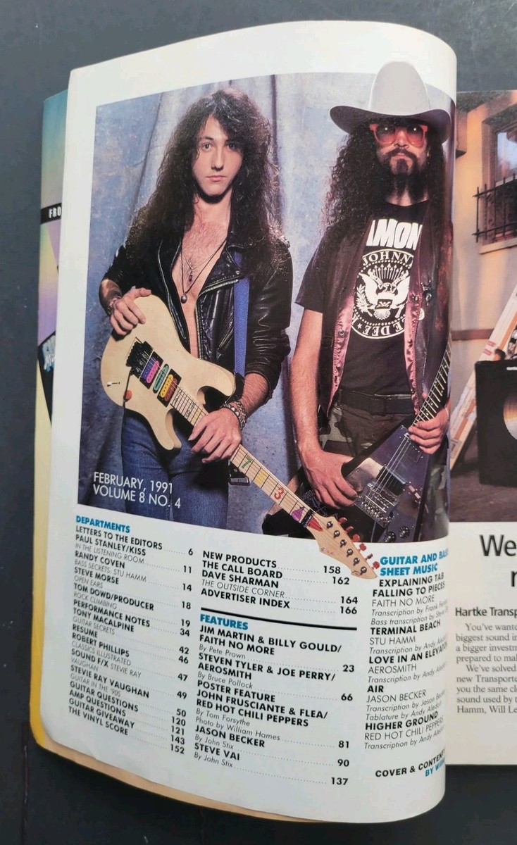 Guitar For The Practicing Musician February 1991 Jim Martin Flea