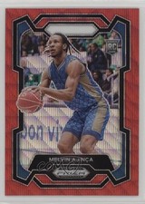 2024-25 Panini Prizm Draft Picks Red Wave Prizm Melvin Ajinca #48 16wc