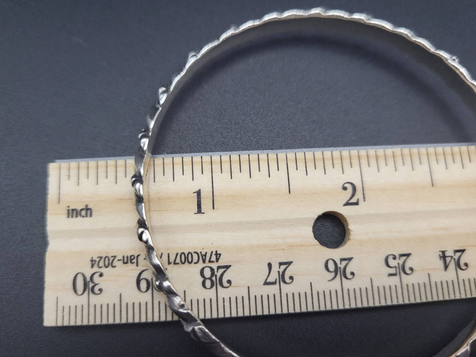 Sterling Silver  Solid Cable Twist Bangle Bracele… - image 6