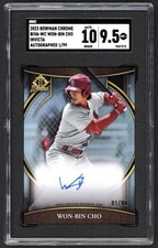 2023 Bowman Chrome Bowman Invicta Won-Bin Cho ROOKIE AUTO 01/99 SGC 9.5 MINT+