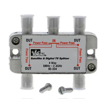 5 Mhz - 2.4 Ghz 4-Way Digital Splitter (Standard Package, 2 Splitters)
