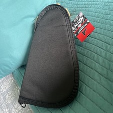 New Black Locking Handgun Case Heavy Duty Endura Fabric Foam Padding USA Made 11