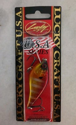 Discontinued Lucky Craft KJ Flat 1.5 Maguma Heat Up Gill Bass Fishing Crankbait
