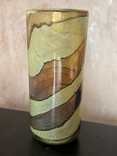 Mdina Earthtones Glass Vase By Michael Harris - Maltese Studio Glass - Brown