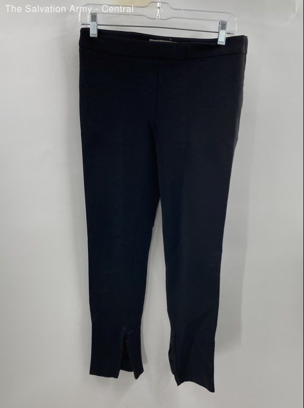 Valentino Womens Black Flat Front Side Zip Tapered Leg Ankle Pants Size 6