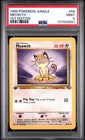 1999 POKEMON JUNGLE 1ST EDITION #56 MEOWTH PSA 9