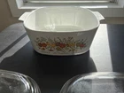 Vintage Spice of Life Le Romarin Corning Ware w/ two pyrex lids 9x9