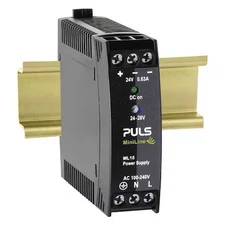 Puls Ml15.241 Dc Power Supply, 100/240V Ac, 24/28V Dc, 15 W, 0.6 A, Din Rail