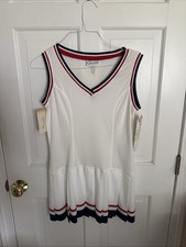 Vestido de tenis deportivo Quantum vintage para mujer nuevo con etiquetas talla mediana