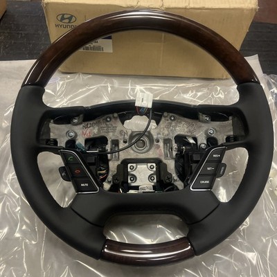 56100-3N775RN4 2014-2016 Equus Black Leather With Wood  Steering Wheel New
