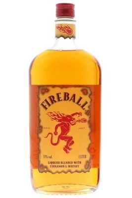 Fireball Whisky Zimt Likör aus Canada - 33 % Vol. / 1 Liter Flasche