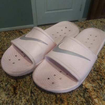Rare Women s Nike Kawa Shower Slide Sandals Pink Grey 832655 601 Size M9/W10M