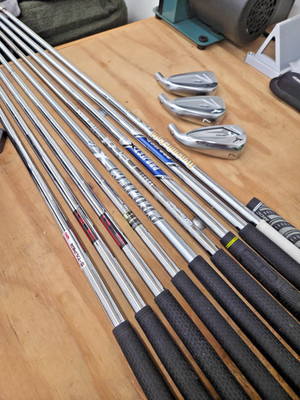 Mizuno 7 Iron ''DIY Fitting System'' JPX 923 Tour & Hot Metal_3 Heads_9 Shafts!!!!