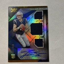 2019 Panini XR Triple Jersey Jarrett Stidham RPA AUTO ROOKIE 010 /199