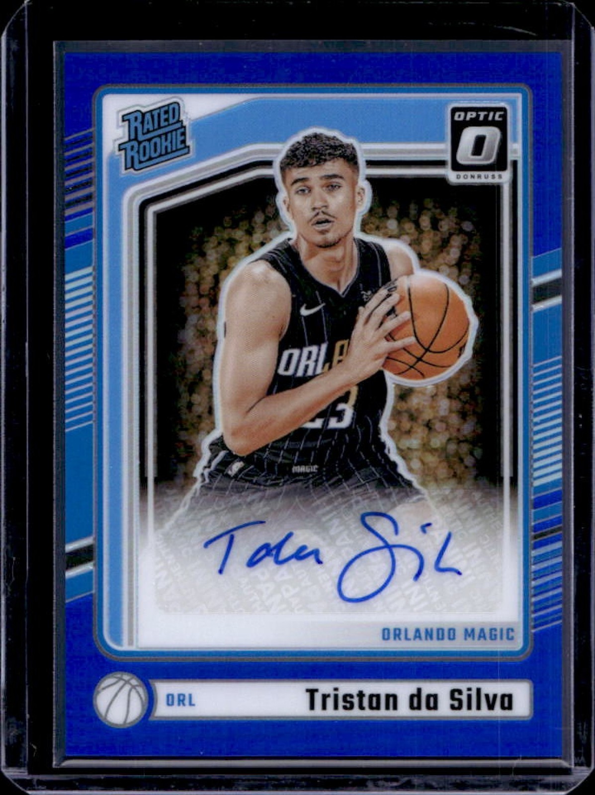 2024-25 Donruss Optic Tristan da Silva Rated Rookie Blue RC Auto #13/49 Magic