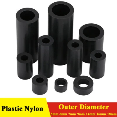 GOO BETTTER Separador negro espaciadores plástico poliamida ABS nylon M5 a M18