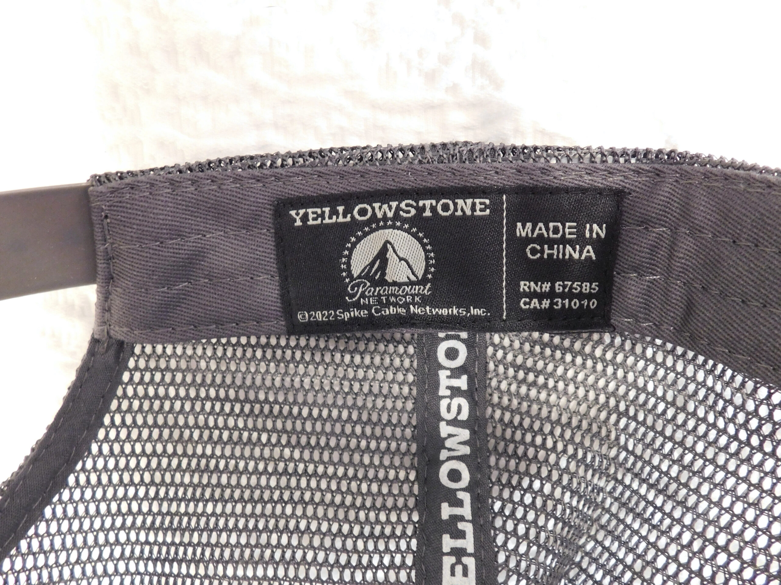 YELLOWSTONE Gray "Dutton Ranch"  Adjustable Baseb… - image 3