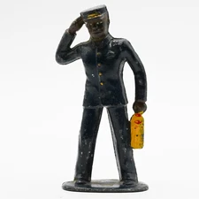 Barclay Black Railroad Porter with Whisk Broom