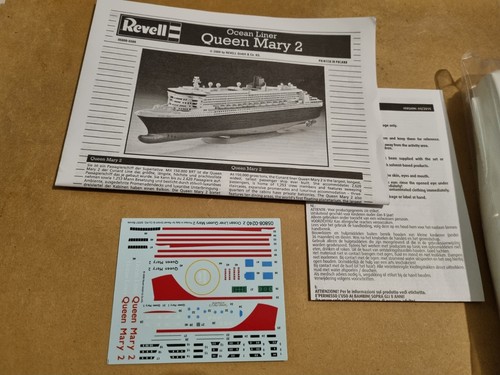 Revell Nr.: 05808 Ocean Liner QUEEN MARY 2 1:1200 EMBALAJE ORIGINAL - Imagen 3 de 5