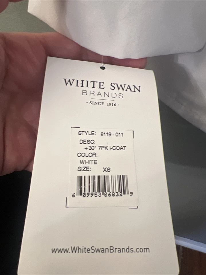  White Swan Brands Matter Lab Coat Extra Small New Tags - Image 3 of 4