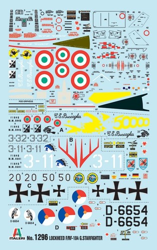 ITALERI 1/32 SCALE Lockheed F-104G Starfighter RF Upgraded Edition #2514 EUR 94,69 - DE
