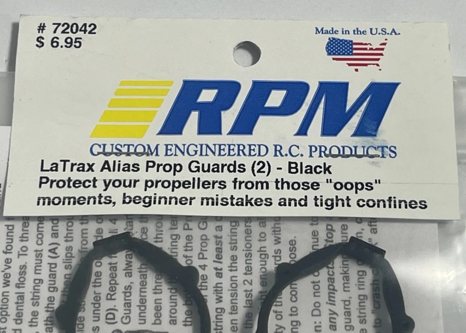 NEW IN PACKAGE RPM 72042 LATRAX ALIAS PROP GAURDS BLACK - Image 2 of 3
